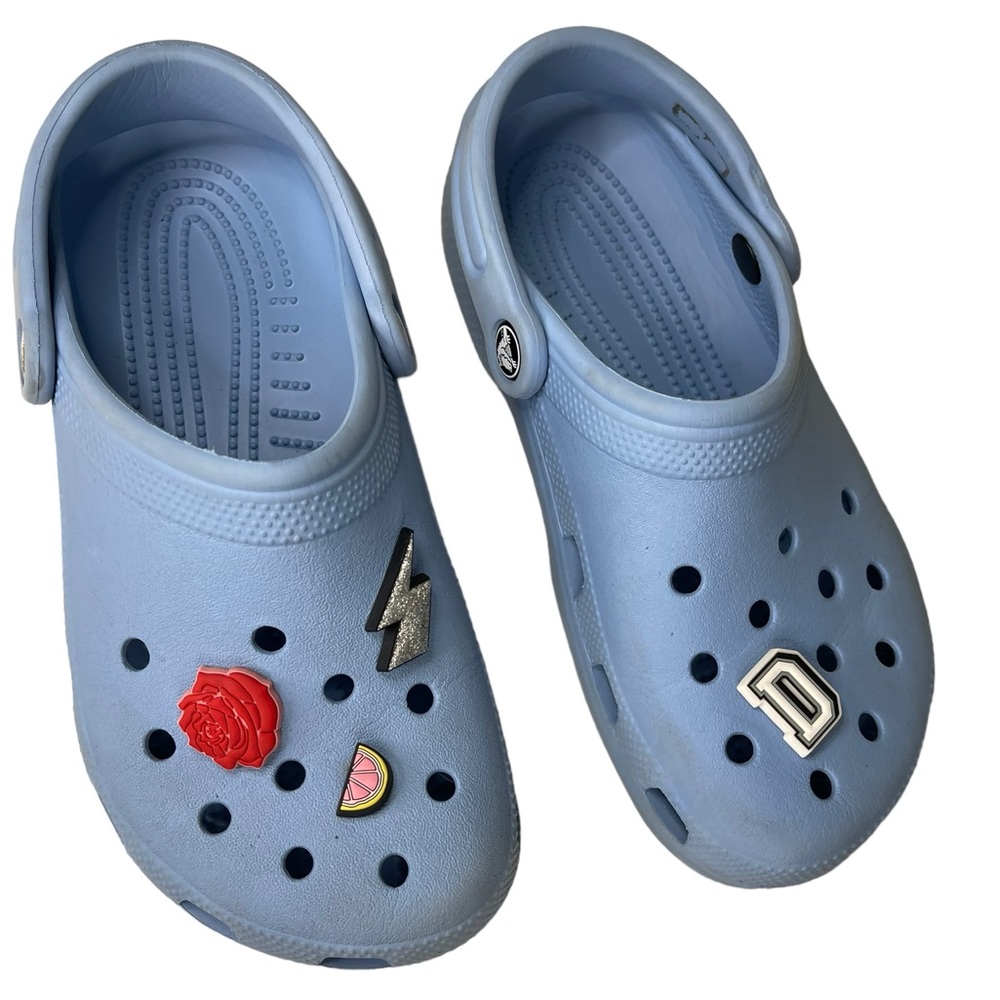Crocs Unisex Adults Comfort‎ Slip On Waterproof Blue Clog Shoes Size US M5 W7
